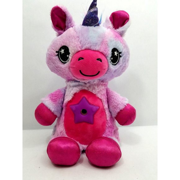 Star Belly Dream Lites Unicorn Pink Purple Plush Tested Working Night Light 14" - Picture 1 of 6